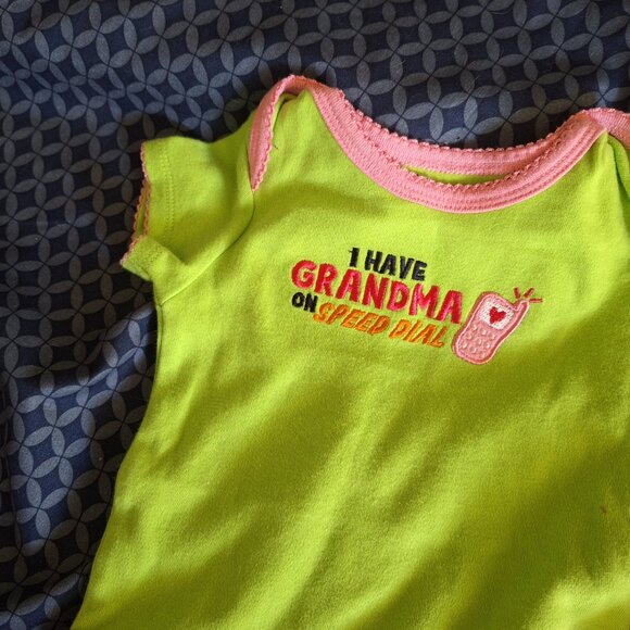 i have grandma on speed dial onesie 3 months - Picture 6 of 7